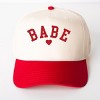 Simply Sage Market Babe Heart Canvas Trucker Hat - 3 of 3