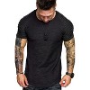 COOFANDY Men's Muscle Pleated Raglan Sleeve Bodybuilding Gym Tee Short Sleeve Fashion Workout Hipster Shirt - 2 of 4