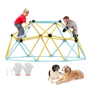 VEVOR Climbing Dome, Jungle Gym Supports 600LBS and Easy Assembly, 6FT Geometric Dome Climber Play Center for Kids 3 to 9 Years Old - 1 of 4