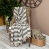 Parkland Collection,Rosie Transitional Beige 52" X 67" Woven Handloom Throw - 2 of 4