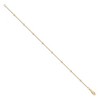 Black Bow Jewelry 14k Yellow Gold 1/5 Ct Lab Grown Diamond (E-F, VS1) Station Anklet - 9in - 2 of 4