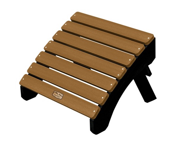 Mountain Bluff Essential Patio Adirondack Chair with Ottoman - Tan - Elk Outdoors