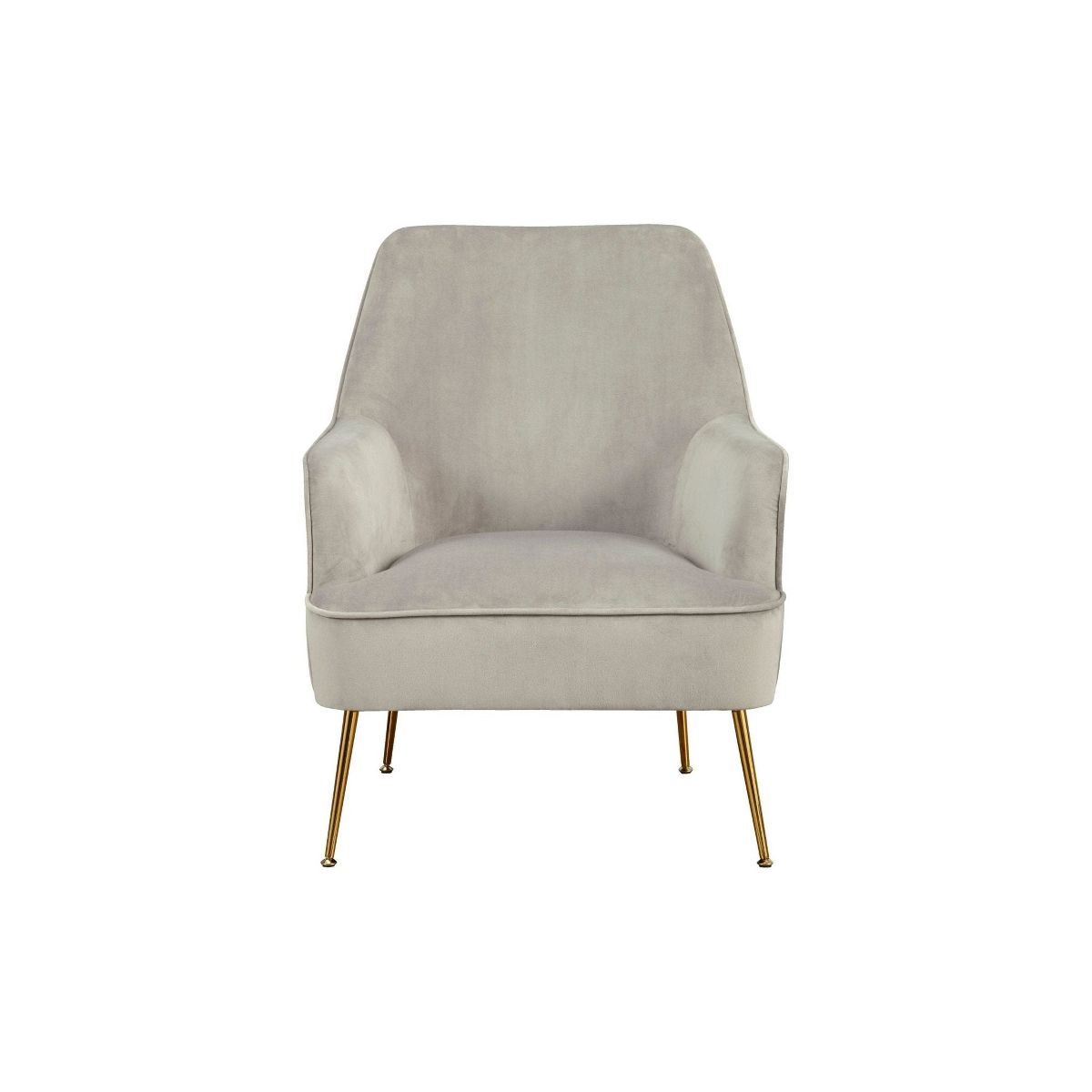 Rebecca Velvet Leisure Chair in Grey | Alpine Furniture - thumbnail 4