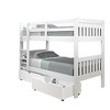 Donco Kids Austin Mission Twin Over Twin White Bunkbed with Dual Underbed Drawers - 4 of 4
