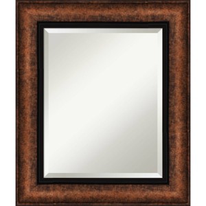 Amanti Art 23" x 27" Beveled Vogue Bronze Wall Mirror : Modern Rectangular, No Assembly Required - 1 of 4