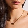 EVRY JEWELS WATERPROOF Gold or Silver Plated Stainless Steel Divine Signs Necklace - 3 of 4
