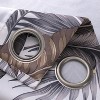 RT Designer Collection Brazil Printed Blackout Luxurious Decorative Grommet Curtain Panel 54" x 90" Taupe - 4 of 4