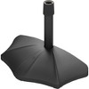 Outsunny Patio Umbrella Base, 26 lbs Concrete Heavy Duty Patio Umbrella Holder for 1.5"/1.9" Umbrella Poles, Black - 4 of 4