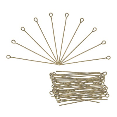 Unique Bargains DIY Craft Necklaces Bracelets Earrings Jewelry Making Iron 21 Gauge Eye Pins 200 Pcs