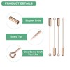 Unique Bargains Brooch Stick Pins Copper Long Needle with Stopper Ends for DIY 50 Pcs Rose Gold - 2 of 4