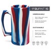Silipint: 28oz Silicone Beer Stein, The Patriot (Red, White, Blue) - 2 of 4