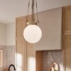 Albers 10.5 Inch 1 Light Pendant with Opal Glass in Black - 4 of 4