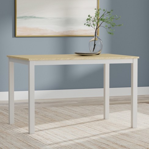 Glenwillow Home 48" Rectangular Solid Wood Dining Table In White ...