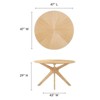 Modway Crossroads 47 Inch Round Wood Dining Table - 4 of 4
