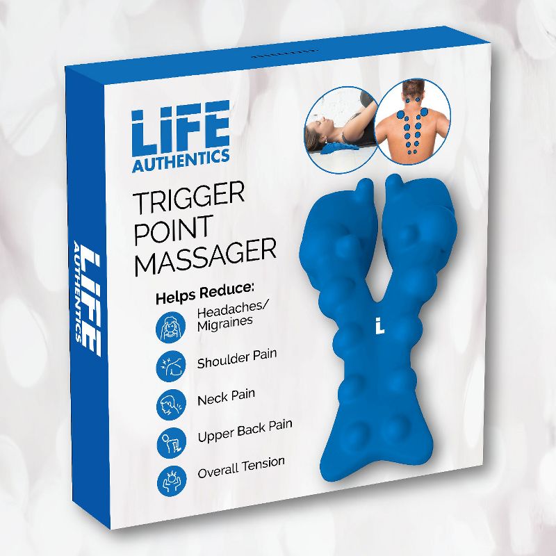 Life Authentics  Trigger Point Massager Helps With Headaches, Migrains, Overall Body Tension Neck Shoulder Pain Relief Sitting Or Laying Down, 2 of 7