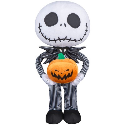 Gemmy Stylized Jack Skellington Halloween Greeter with Jack O' Lantern , Multi