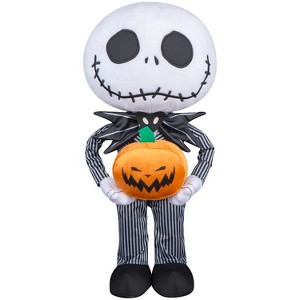 Gemmy Stylized Jack Skellington Halloween Greeter with Jack O' Lantern , Multi - 1 of 4