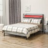 NicBex Full/King Platform Bed Frame with Upholstered Storage Headboard,Metal Platform Bed with LED Light,Charging Station,Noise-Free,Easy Assembly - 2 of 4