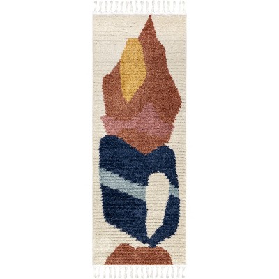 Nuloom Ashton Shaggy Contemporary Abstract Tassel Indoor Area Rug