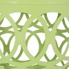CAVINAS 16"/18"Hollow Open Curved Outdoor End Table,Set of 2,Cylindrical Iron Side Table for Patio,Outdoor Furniture,Indoor&Outdoor Table - 3 of 4