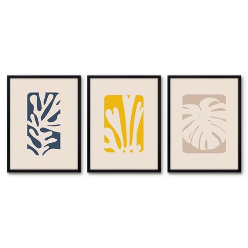 Kate and Laurel Calter Modern Wall Picture Frame Set, Gold 16x20