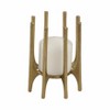 Aluminum Pillar Holder with Sculptural Elevated Spire Design for Modern Display - 2 of 4