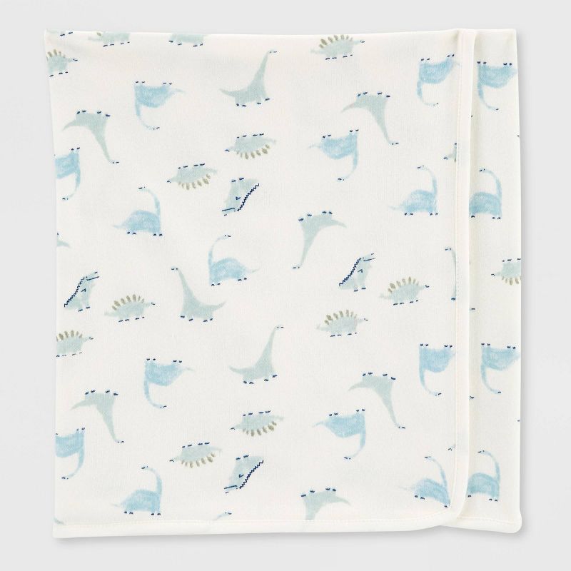 Carter&#39;s Just One You&#174; Baby Boys&#39; Dino Hooded Bath Towel - Sage Green, 3 of 5