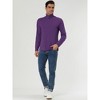 INSPIRE CHIC Men's Slim Fit Long Sleeve Pullover Turtleneck T-Shirt - 4 of 4