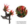 Unique Bargains Aquarium Plants Decorations Artificial Aquatic Plant Red 6.69" 1 Pcs - image 3 of 4