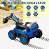 Ride On Excavator for Kids, 4WD Electric Excavator Toy, 12V Battery Powered Construction Truck Digger with Remote Control - 3 of 4