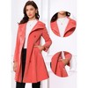 INSPIRE CHIC Women's Velvet A-Line Steampunk Double Breasted Winter Trench Coats - 2 of 4