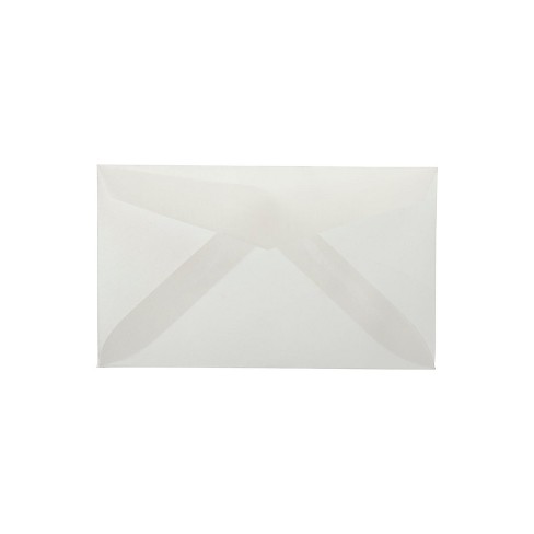Jam Paper 2pay Translucent Vellum Envelopes 2.5 X 4.25 Clear
