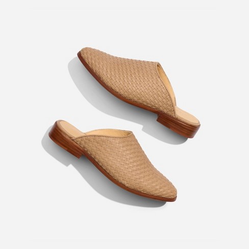 Nisolo Sustainable Women's Ama Woven Mule Almond, Size 7 : Target