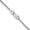 Black Bow Jewelry 1.5mm Rhodium Plated Sterling Silver Solid Round Box Chain Necklace - image 2 of 4