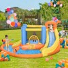Outsunny Kids Inflatable Water Slide 5-in-1 Bounce House Water Park Jumping Castle with Water Pool, Slide, Climbing Walls, Water Cannons, Air Blower - 3 of 4
