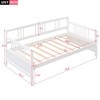 ALEXOUN Wood Daybed Twin Size,Heavy Duty Modern Bed Platform with Headboard Footboard,No Box Spring Needed,for Apartments Home Office - 3 of 4