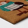 1'6"x2'6" Christmas Bundled Birds Coir Doormat White - Wondershop™: Outdoor Rectangle, Medium Pile, Natural Fiber - 3 of 4