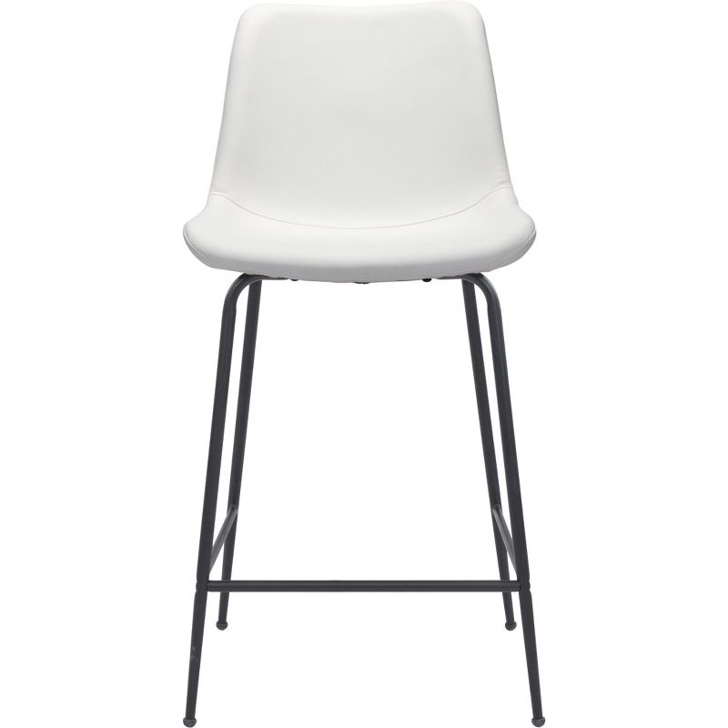 Pau Counter Height Barstool Chair White - ZM Home, 5 of 15