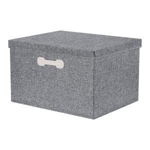 REGALWOVEN Collapsible Fabric Storage Bin with Lid and Handle for Shelves Closet 1 Pc - 1 of 4