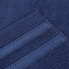 Zero Twist Cotton Ribbed Modern Geometric Border Assorted 3 Piece Bathroom Towel Set by Blue Nile Mills - 3 of 4