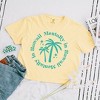 Simply Sage Market Women's Mentally In Hawaii Short Sleeve Relaxed Fit Cropped Tee - 3 of 3