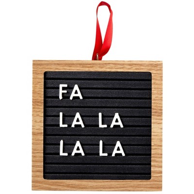 Pearhead Holiday Letterboard Ornament - Black