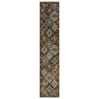 Oriental Weavers Andorra 2408A Red/ Multi Indoor Area Rug - 2'6" x 12'