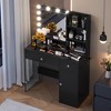 Whisen Vanity Desk with Mirror and Storage - 2 of 4