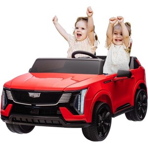 Ride on Car for Kids, 2 Seater 24V Licensed Cadillac Electric Car Toy Toddlers Battery Powered Ride on Truck - 1 of 4