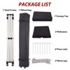 Pop Up Canopy Tent, 10 x 10 Ft Commercial Instant Shade Canopy, Outdoor Portable Shelter for Events, Parties, Camping, Black - 2 of 4