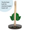 Elanze Designs Yellow Sunflower 12 inch Resin and Wood Paper Towel Holder - 4 of 4