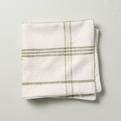 Magnolia Hearth Dishtowel Kitchen Towel Neutral Stripe Set of 2 Farmhouse
