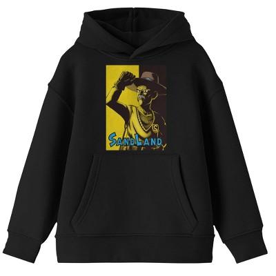 Sand Land Yellow and Black Sheriff Rao poster design  on Black Youth Hoodie