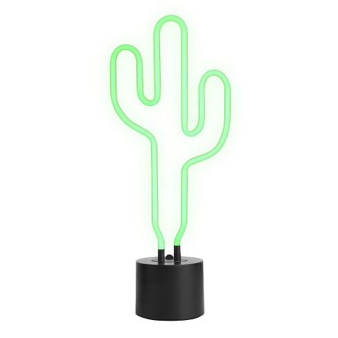 Amped & Co Cactus Neon Desk Light, Cute Cactus Lamp - image 1 of 4